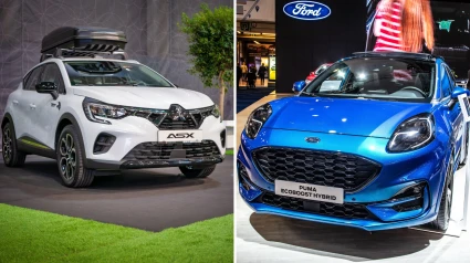El Mitsubishi ASX hybrid y el Ford Puma hybrid