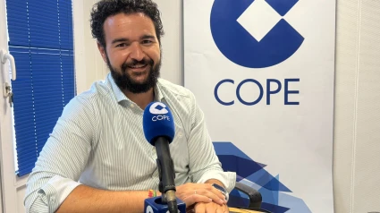 Joaquín Zapata, en los estudios de COPE