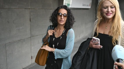 La madre de Gabriel, Patricia Ramírez, a su llegada al juzgado de Almería