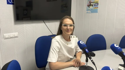 La odontóloga Alexandra Gavriliuc en los estudios de Cope Jaca