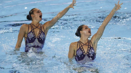 Iris Tió y Lilou Lluís, oro en el duo libre de natación sincronizada