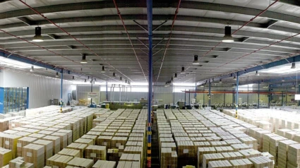 Interior de la planta Einsa Print en As Pontes