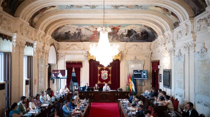 Pleno celebrado en el ayuntamiento de Málaga