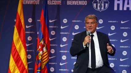 Joan Laporta, durante un acto