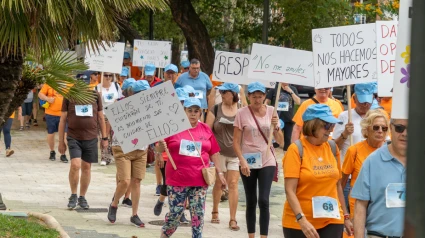Los mayores en una manifestación reciente