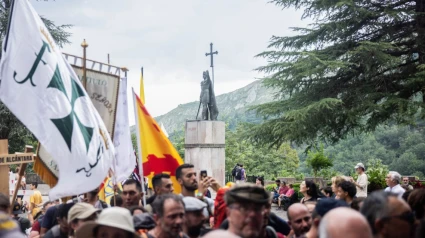 Peregrinos en Covadonga