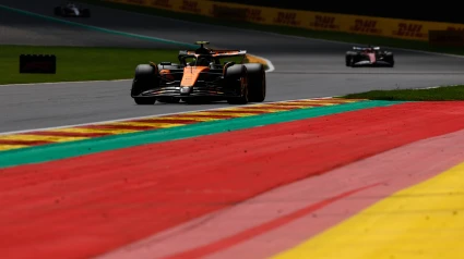 Norris durante la calificación del GP de Bélgica