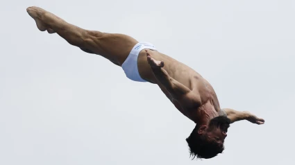 Salto de Carlos Gimeno en los Mundiales de Singapur