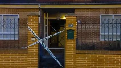 Vivienda de Santovenia precintada por la Guardia Civil