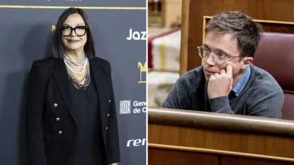 Ángels Barceló junto a Íñigo Errejón