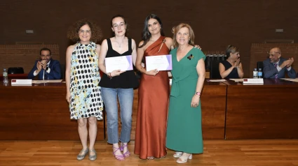 Las becadas, en el acto oficial