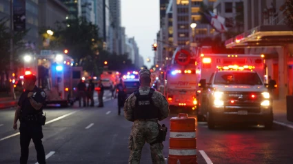 Imágenes de los alrededores del rascacielos de New York tras el tiroteo