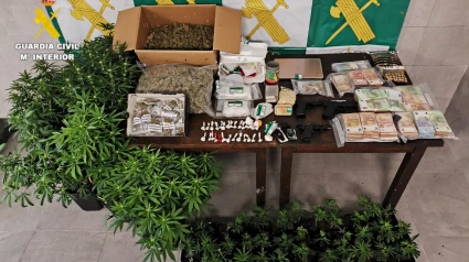 Material incautado por la Guardia Civil