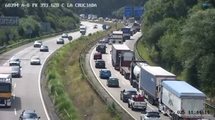Retenciones en la autopista Y, en Asturias