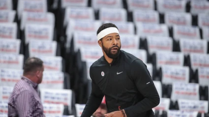 Marcus Morris jugando en su última temporada con Los Ángeles Clippers