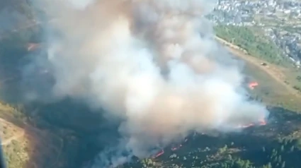 Incendio en Villafranca del Bierzo actualizado (León)