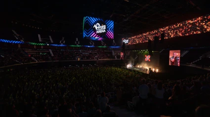 Una imagen del imponente Roig Arena durante el ensayo del martes pasado