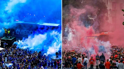 Recibimientos a Real Oviedo y Sporting