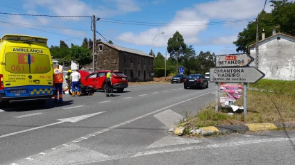 Imagen del accidente mortal en Miño
