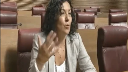 Carmen Ninet durante su etapa como diputada socialista en Les Corts