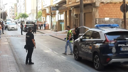 Imagen de la actuación policial en Lorca