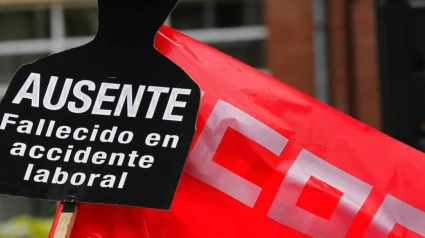 Manifestación de CCOO por los accidentes laborales