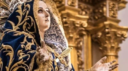 Imagen de la Virgen de los Dolores, patrona de Águilas desde hace 170 años