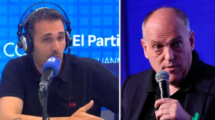 Guille Uzquiano y Javier Tebas