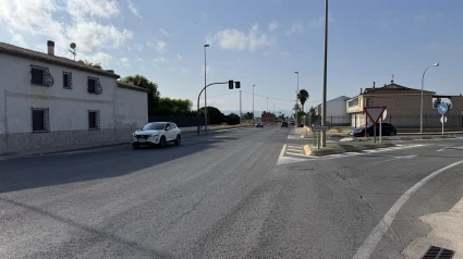 Tramo de la carretera de Águilas que será reparado