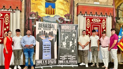 Presentación de los carteles de las novilladas de Benassal y Morella