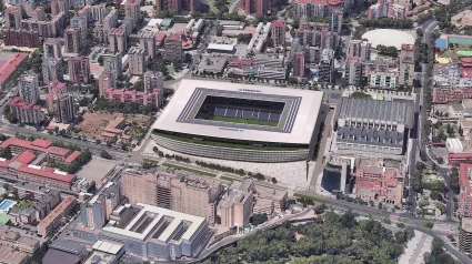 Recreación de cómo será el estadio Ibercaja Romareda