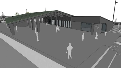 Recreación virtual del proyecto para San Ramón, en Moeche