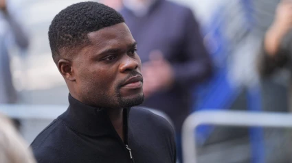 Thomas Partey, a su llegada a la corte para declarar