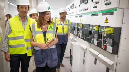 Rocío Díaz consejera de Fomento´y Antonio Narváez, alcalde de Churriana
