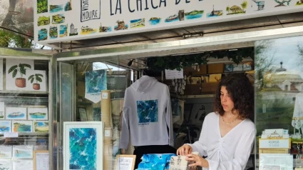 Lucía, la chica de las postales, en Mediodía COPE. Imangen de Instagram de Lucía