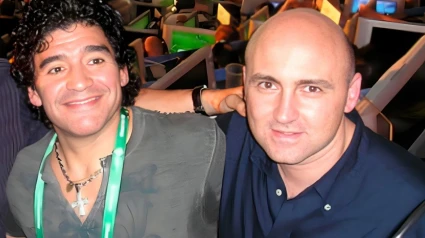 Diego Armando Maradona junto a Julio Maldonado 'Maldini'