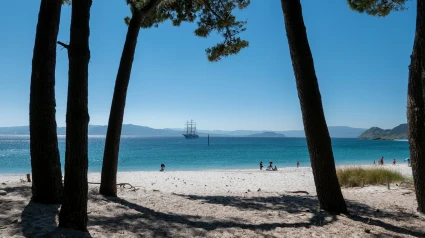 Playa de Rodas en las Islas Cíes, Galicia