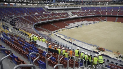 Imágenes de las obras del Camp Nou