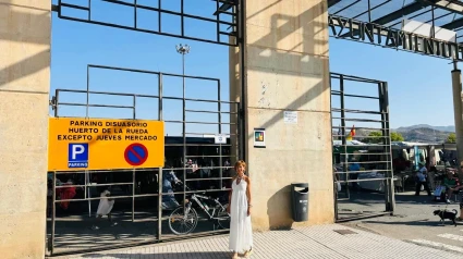 Belén Pérez, concejala del Ayuntamiento de Lorca en el Recinto Ferial del Huerto de La Rueda