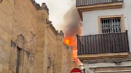 El incendio de la Mezquita-Catedral