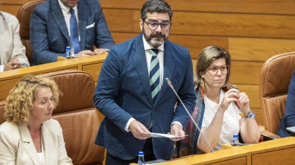 Roberto Rodríguez en el Parlamento de Galicia