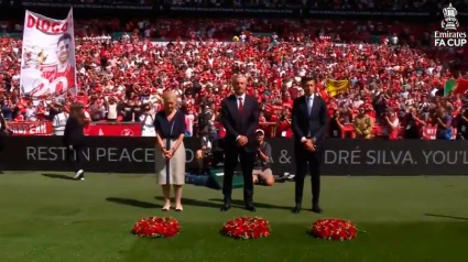 Homenaje del Liverpool a Diogo Jota