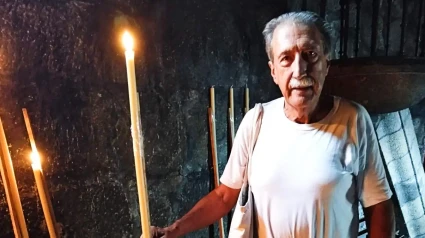 Foto de archivo de Vicente Araguas a la entrada de Chamorro