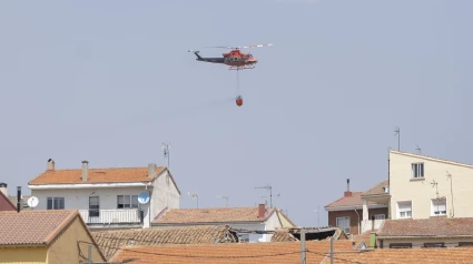 Puesto de mando del incendio en las Navas del Marqués (Ávila)