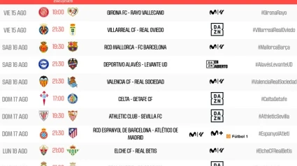 Horarios de la primera jornada de LaLiga