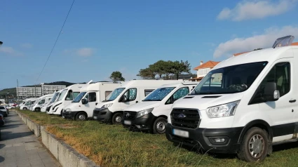Foto de archivo de autocaravanas en Valdoviño