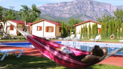 Imagen de archivo de un camping.