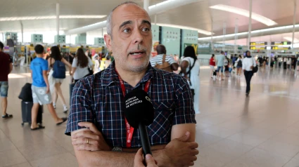 Josep Ramírez, responsable del sector aéreo de UGT explica que todavía no se han iniciado las negociaciones