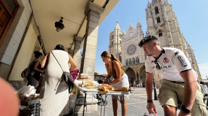 Recogida de alimentos en León para los afectados por los incendios de La Valdería