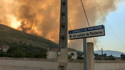 Incendios en la zona del Valle de Monterrei (Ourense)